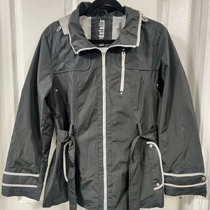 New women’s rain jacket.